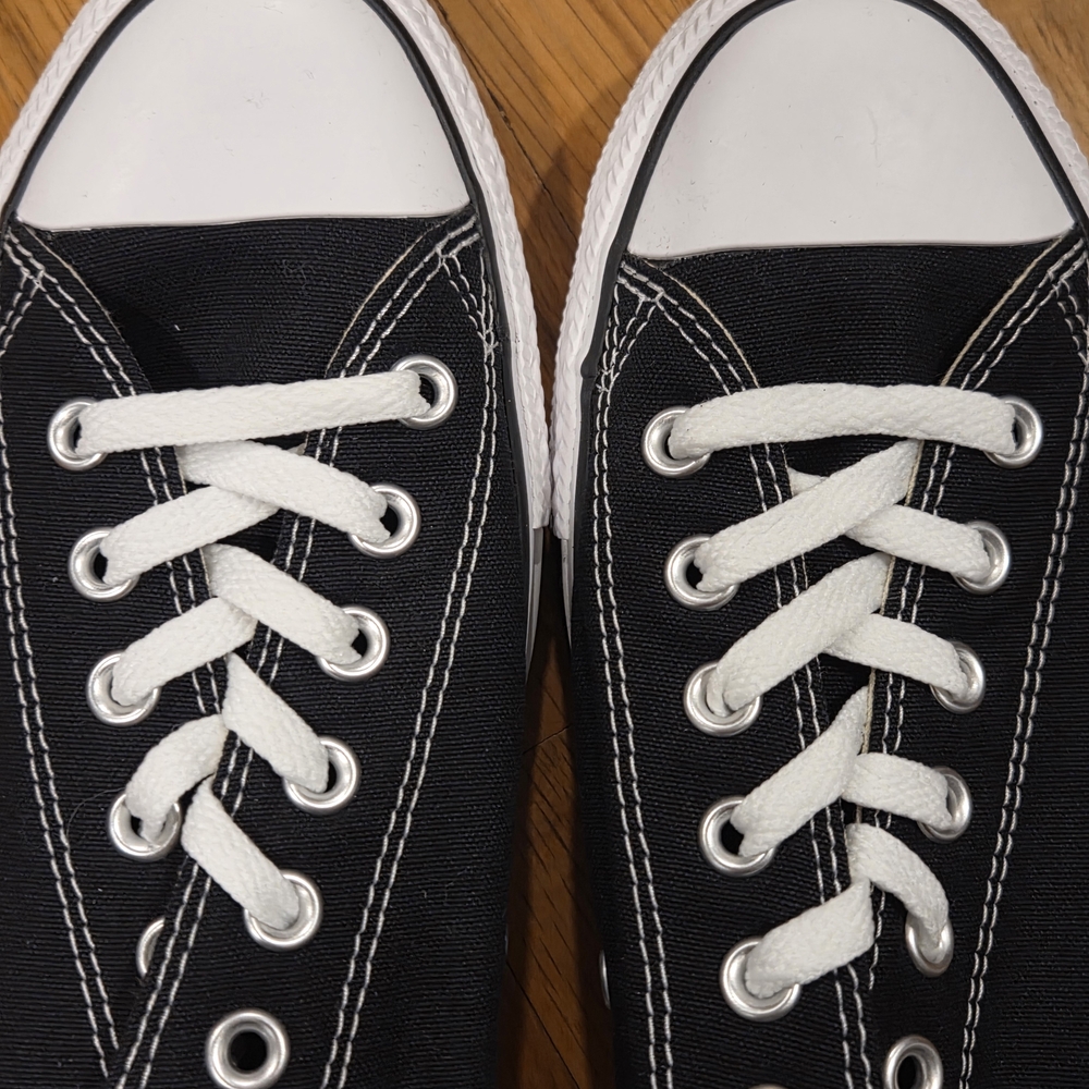 Converse Classic Black Canvas Shoes - Picture 3 of 11